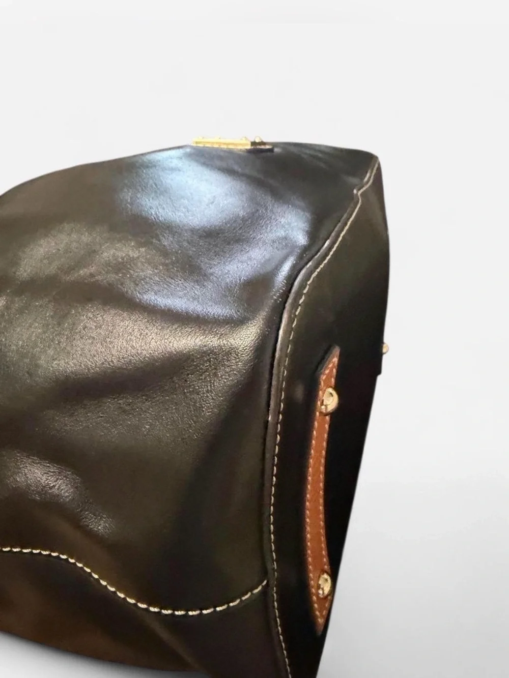 Dooney & Bourke Wexford Tasha Black Leather Bucket Bag
